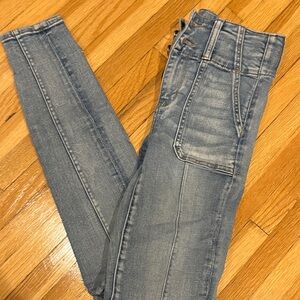 American Eagle Outfitters Faded Blue Skinny Jeans